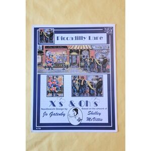 X's & Oh's Piccadilly Lane Counted Cross Stitch Pattern Jo Gatenby K-730 Shelley